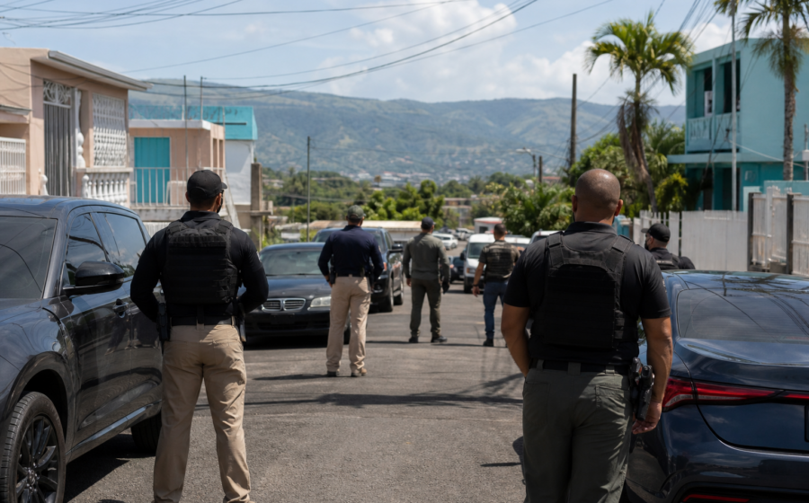 Editorial illustration for Justice Department charges 81 people in Puerto Rico gang investigation
