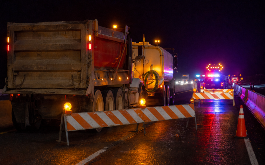 Editorial illustration for Dump Truck Driver Killed in I-476 Work-Zone Crash in Montgomery County