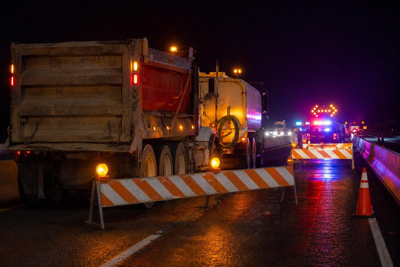 Editorial illustration for Dump Truck Driver Killed in I-476 Work-Zone Crash in Montgomery County