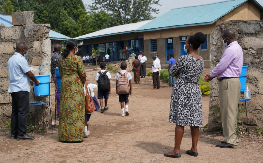 Editorial illustration for Teachers and Parents in Eastern Congo Seek Ebola Delay to School Reopening
