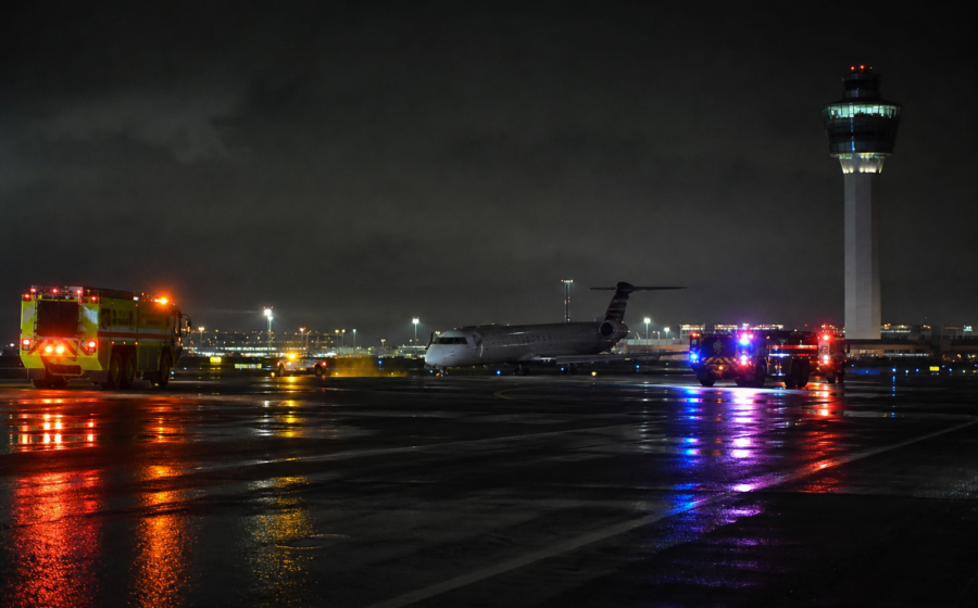 Editorial illustration for FAA Moves to Fire Two LaGuardia Controllers After Fatal Air Canada Runway Collision