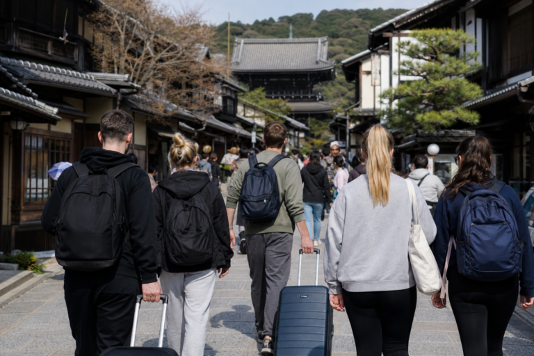 Editorial illustration for Social media and a weak yen are drawing more young Britons to Japan