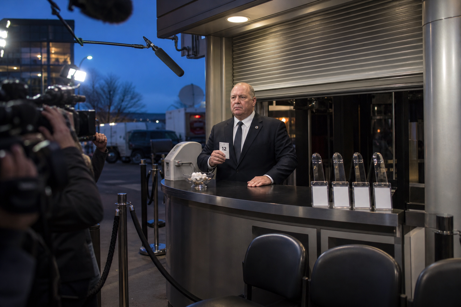 Editorial illustration for Tom Homan Debuts Walk-In Investigation Kiosk Outside Fox Studio