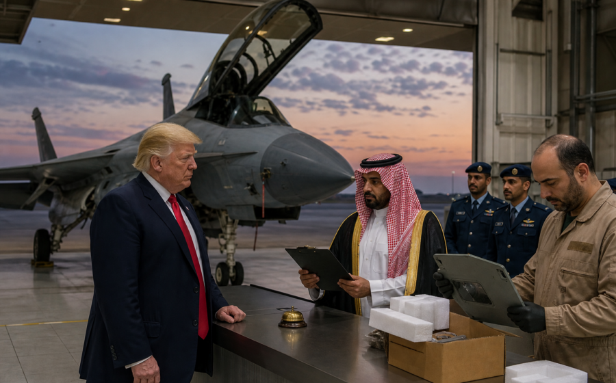 Editorial illustration for Saudi Arabia Adds Thirty-Day Return Policy to Fighter Jets