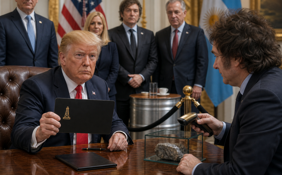 Editorial illustration for Trump Administration Launches Argentina Rewards Program for $7 Billion