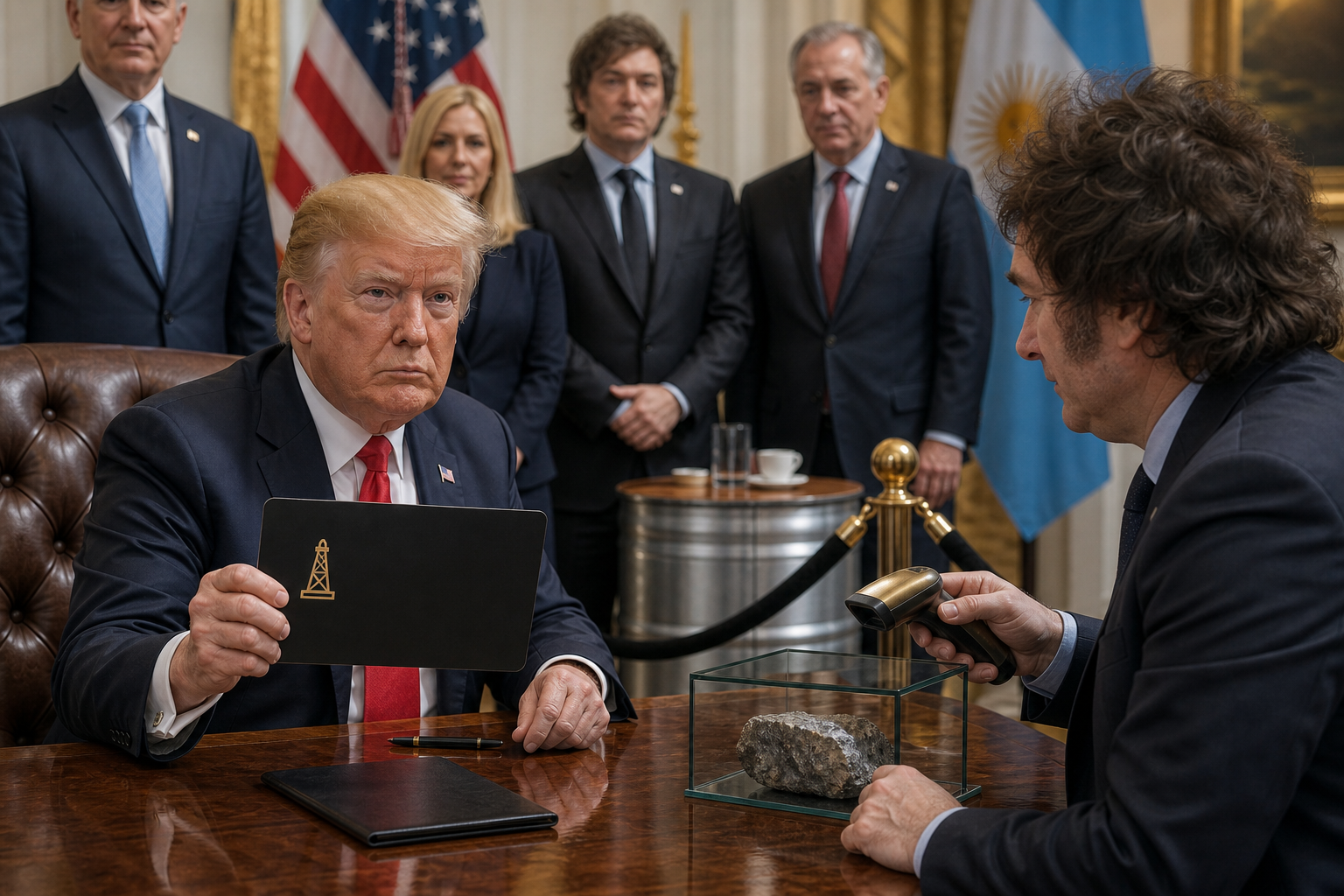 Editorial illustration for Trump Administration Launches Argentina Rewards Program for $7 Billion