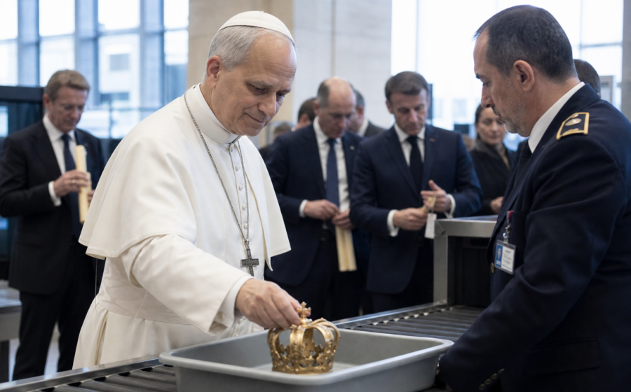 Editorial illustration for Pope Leo Makes Europe Check Territorial Ambitions at Security