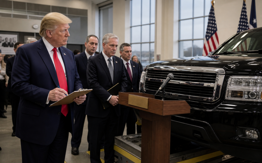 Editorial illustration for Trump Administration Lets SUVs Set Their Own Fuel Economy Goals