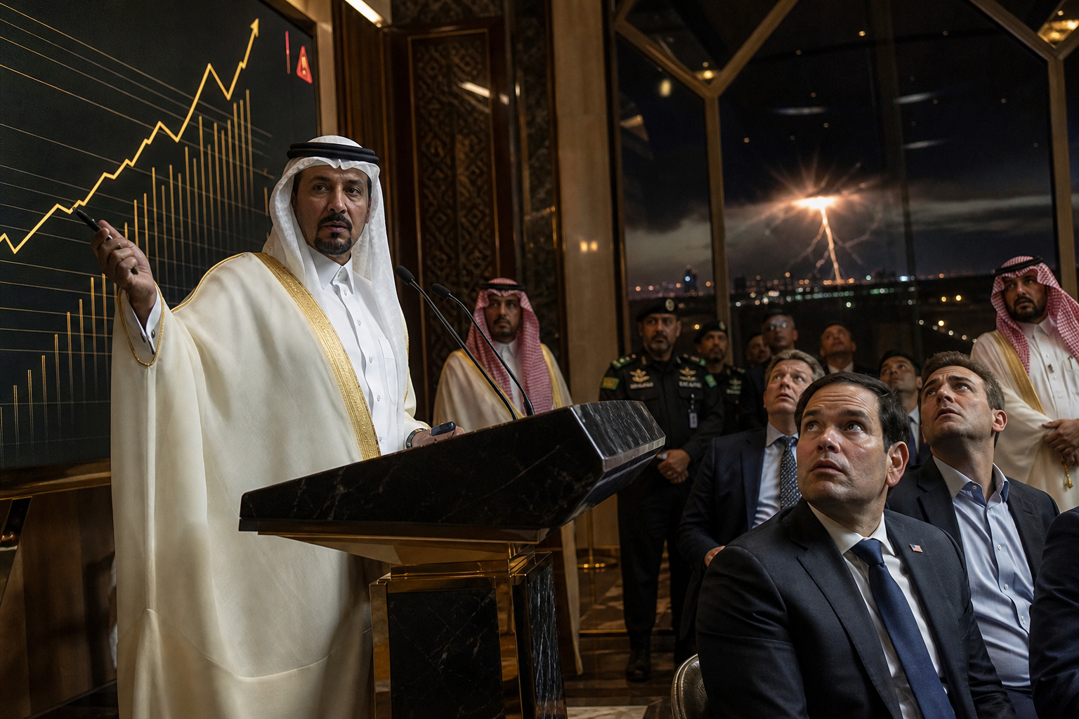 Editorial illustration for Saudi Arabia Takes Houthi Missile Threat to Investor Relations