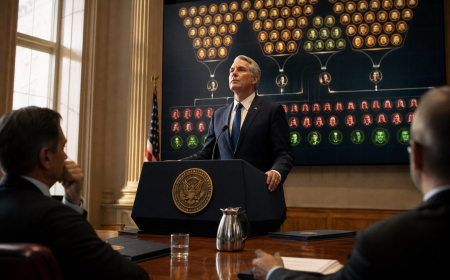 Editorial illustration for DOJ Rebrands Every Voter as a ‘Developing Lead’