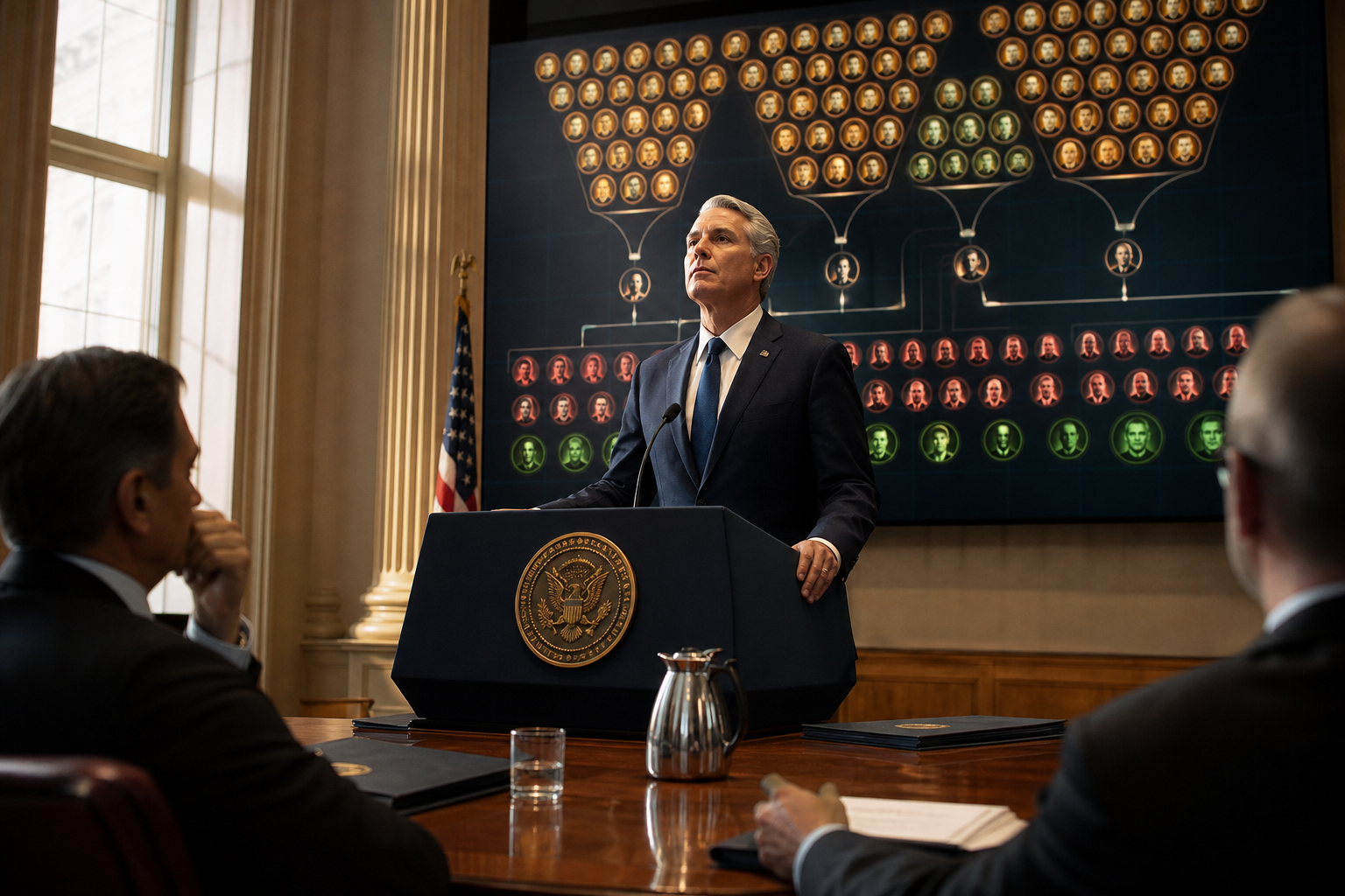 Editorial illustration for DOJ Rebrands Every Voter as a ‘Developing Lead’