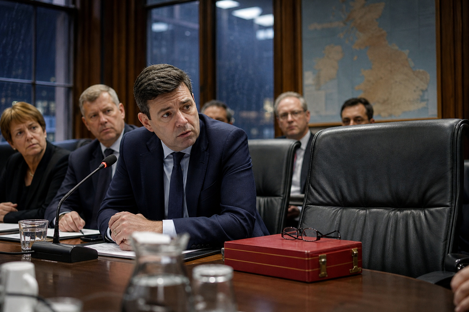 Editorial illustration for Britain Gives ‘Almost Certainly’ Its Own Seat at Iran Crisis Meetings