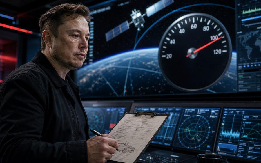 Editorial illustration for SpaceX Reclassifies Ukraine’s Front Line as Aggressive Driving