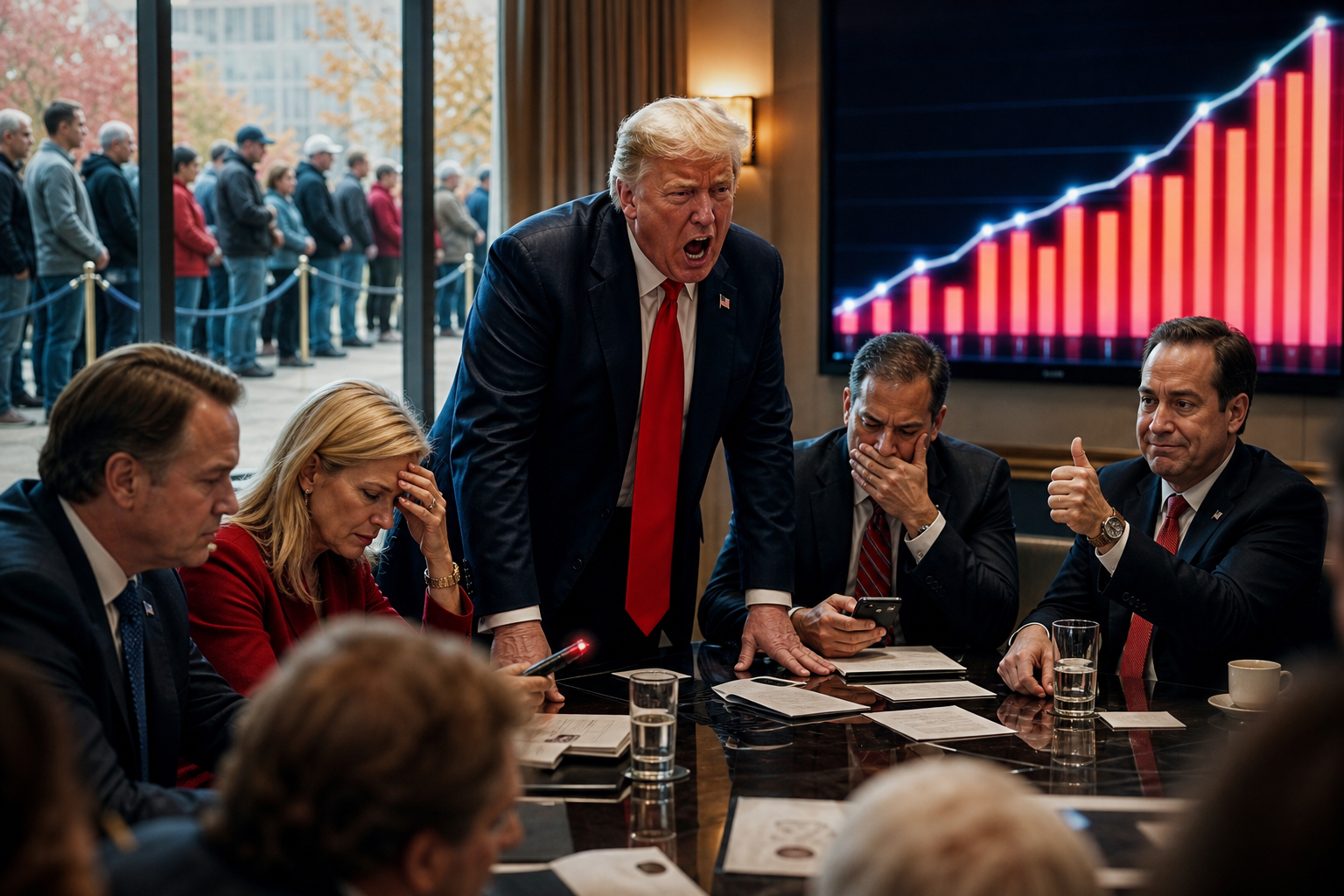 Editorial illustration for Georgia’s Record Turnout Traps Campaigns in an All-Day Performance Review