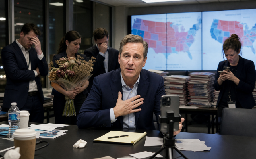 Editorial illustration for Senate Campaigns Start Apologizing to Voters Who Already Voted